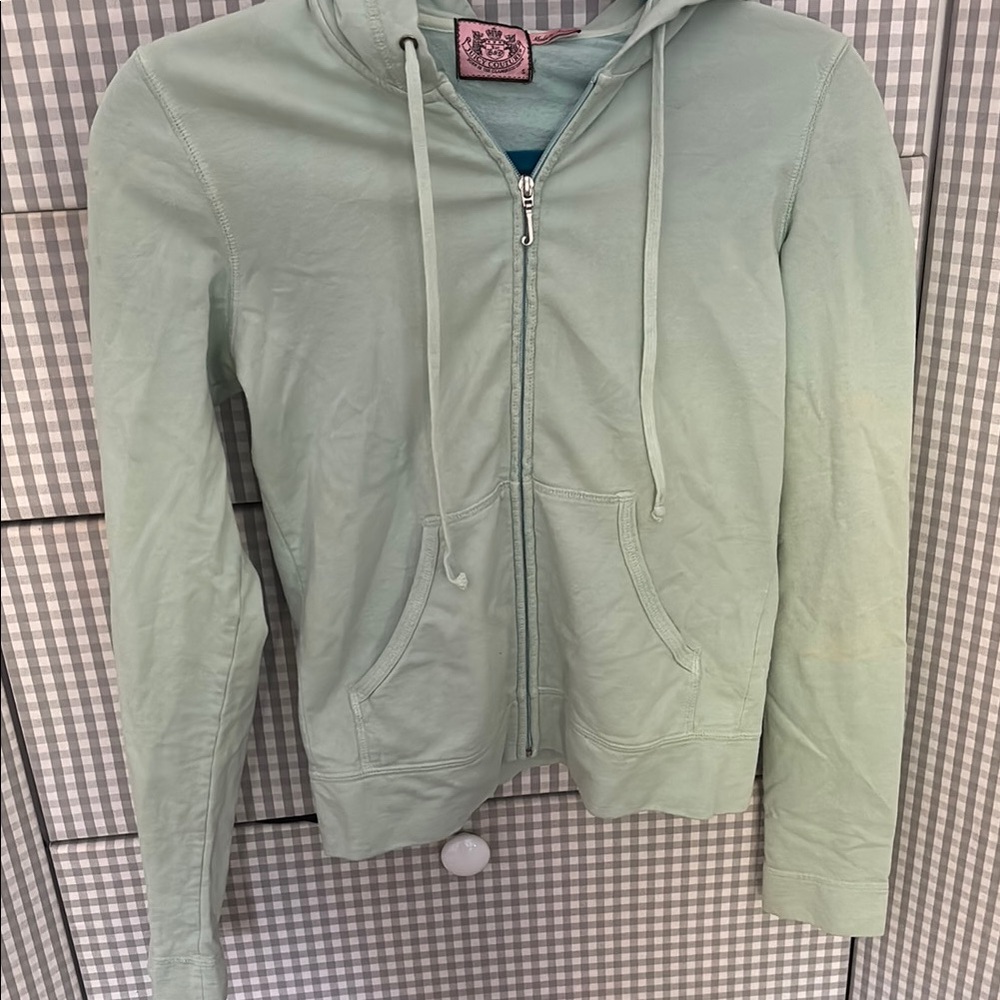 Rare Juicy Couture Green surfer Zip-Up Hoodie